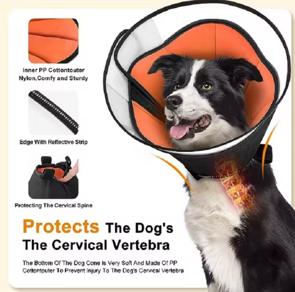 Soft dog recovery collar